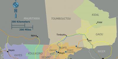 Geografia Mali mapie