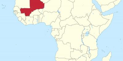 Lokalizacja Mali na mapie świata